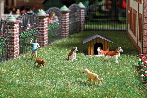HO Scale Accessories - 7896 - Action set - Retrieve game with dogs - Picture 1 of 2