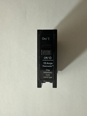 #ad PowerWorks 1Pole 15 Amp 120 240 VAC Circuit Breaker 606700 $4.99