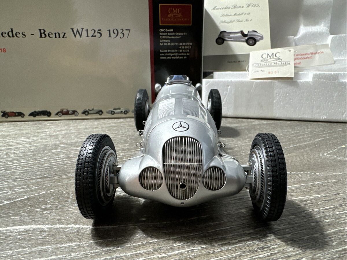 CMC M-031 MERCEDES BENZ W125 1937 1/18 SCALE SILVER | eBay CMC M-031 MERCEDES BENZ W125 1937 1/18 SCALE SILVER | eBay