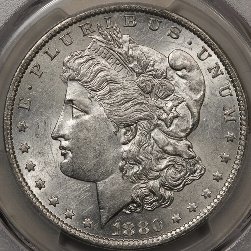 1880-O Morgan Dollar PCGS AU-58 - Lots of Luster!