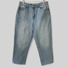 Rewash Jeans Womens 13/31 Super High Rise Raw Hem Mom Jeans Cropped