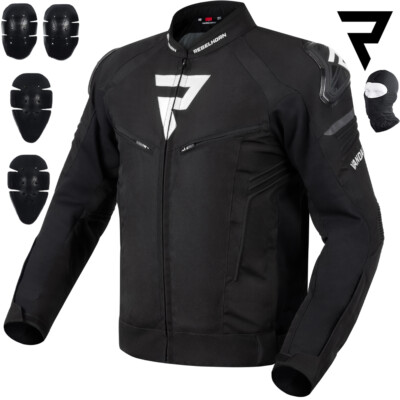 Motorradjacke | REBELHORN VANDAL | Motorrad Textil Jacke mit Protektoren XS-10XL