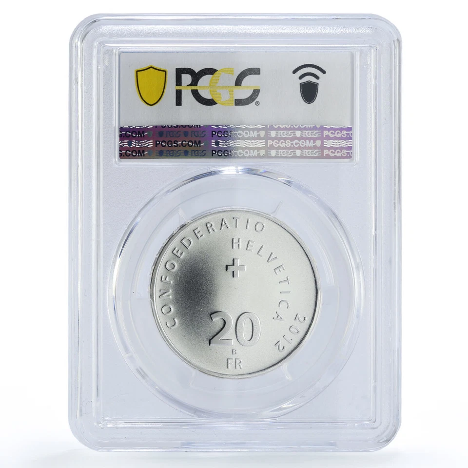 Switzerland 20 francs Globi Parrot Mascots Cartoons MS69 PCGS silver coin 2012 - Image 2 of 2