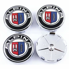 NEW 4X 68mm 2.7IN Car Wheel Rim Center Hub Cap Emblem for ALPINA RACING B3 B5 B7