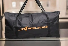 Aceletiqs Large 36" Lacrosse Bag Utility Gym Duffle Zippered Multipurpose Black