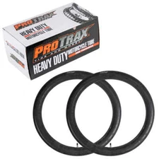 Protrax Motorcycle Heavy Duty Inner Tire Tube Set (2) 3mm 2.50-2.75 x 19" Front