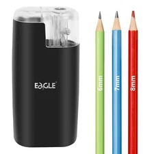 Portable Battery-Powered Electric Pencil Sharpener – Compact Design for Easy ...