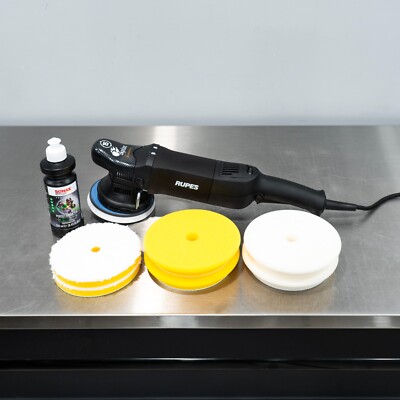 Rupes LHR15 ES Polisher Kit 1 | Perfect Finish Polish and 6 Pads Combo