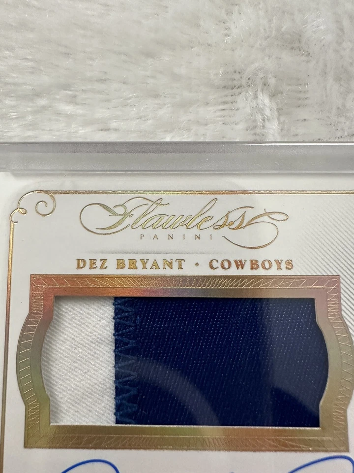 2015 Panini Flawless Gold Autograph Dez Bryant - 2 Colors Patch - 10/10 RARE - Image 2 of 4