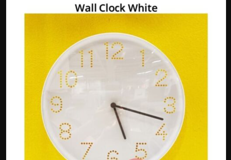 IKEA TROMMA Analog Wall Clock White 10