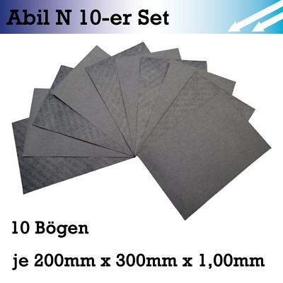 10x Bogen Dichtungspapier - 1,0mm stark - Elring Abil N DIN A4 Dichtmaterial 1mm