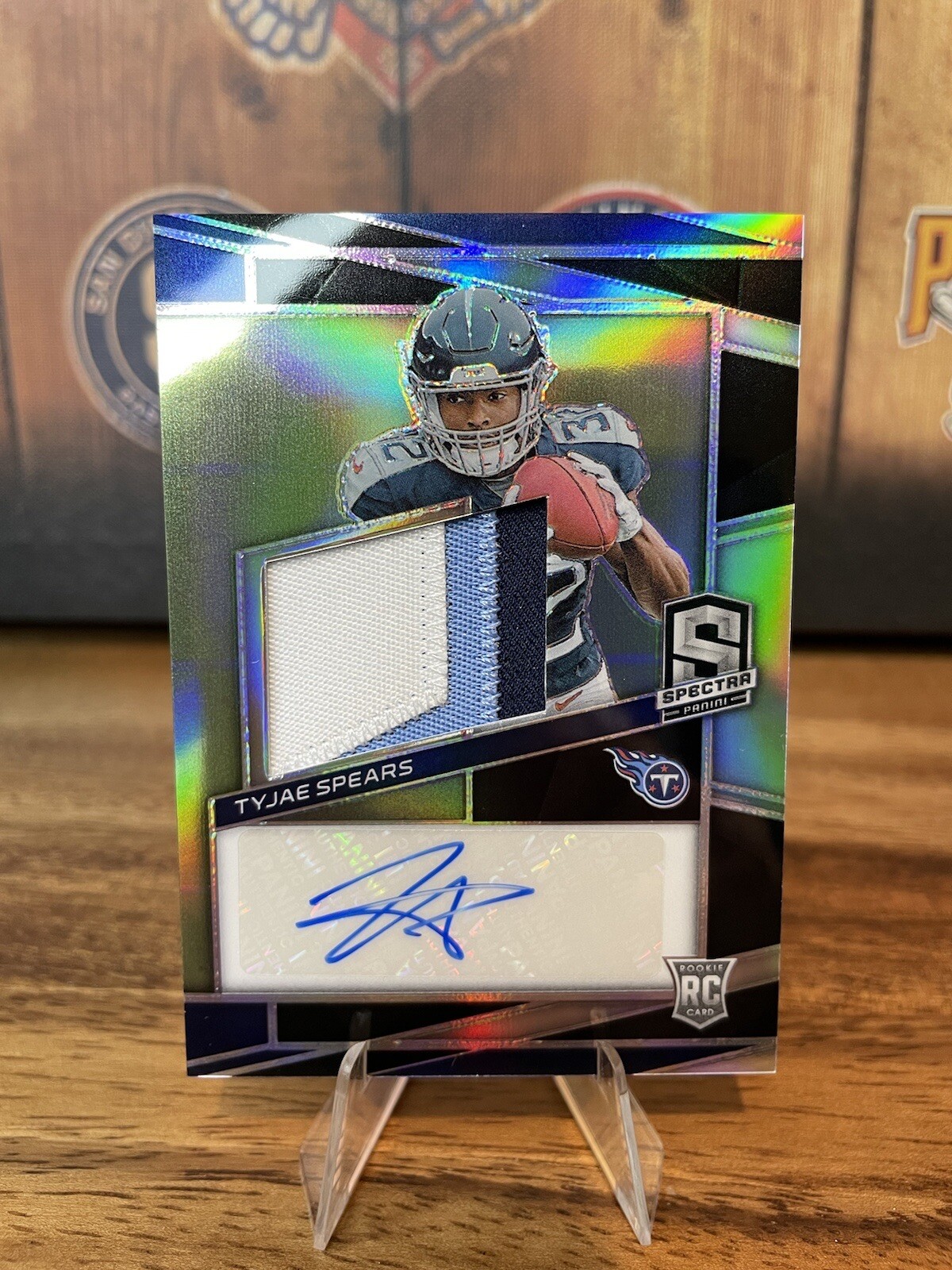 2023 Panini Spectra Rookie RC 3-Color Patch Autograph #237 Tyjae Spears /99