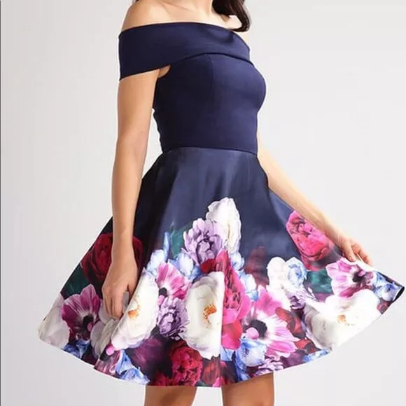 Ted baker pink bardot deals dress