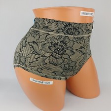 Lane Bryant Cacique Comfort Bliss Full Brief Plus Panty 14/16 Tan Black Floral