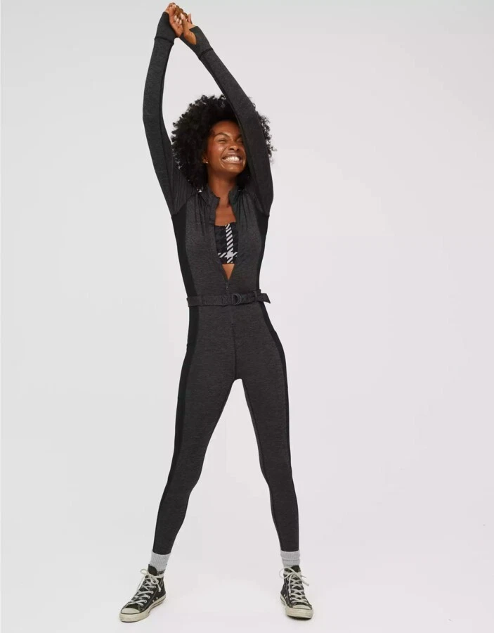 Athleisure Après-ski OFFLINE by Aerie Chillside Warmup Base Layer Jumpsuit Large