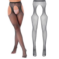 Women's Straps Stockings Shiny Openwork Tights Lace Straps Stockings Garter Belt