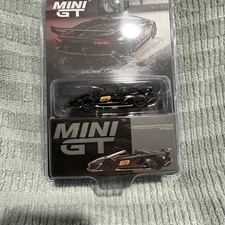 1/64 MINI GT #803 LAMBORGHINI ADVENTADOR SVJ 63 ROADSTER BLACK NERO ALDEBARAN