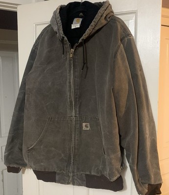 Vintage Carhartt Distressed Jacket Faded 2003 Mens XLT Faded Grunge J130 CHT