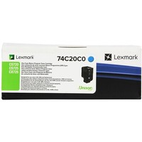Original Lexmark 74C00CG 74C20C0 Cyan CS720 De CS725 CX725 3000 S. A-Ware