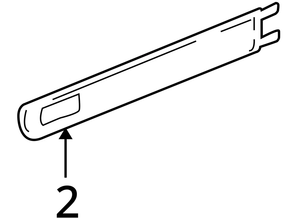 Chevrolet Trailblazer Ext Trailblazer 2005 moldura FRT S/D UPR 88980969 nuevo OEM Foto 4 de 4