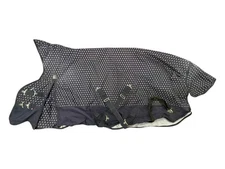 Horze Avalanche Heavy T/O Blanket - Dark Navy/Gray - 75" - USED