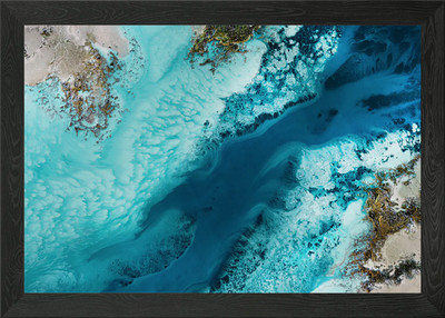 Salzwasserpassage gerahmtes Wandbild Poster Leinwanddruck Bild