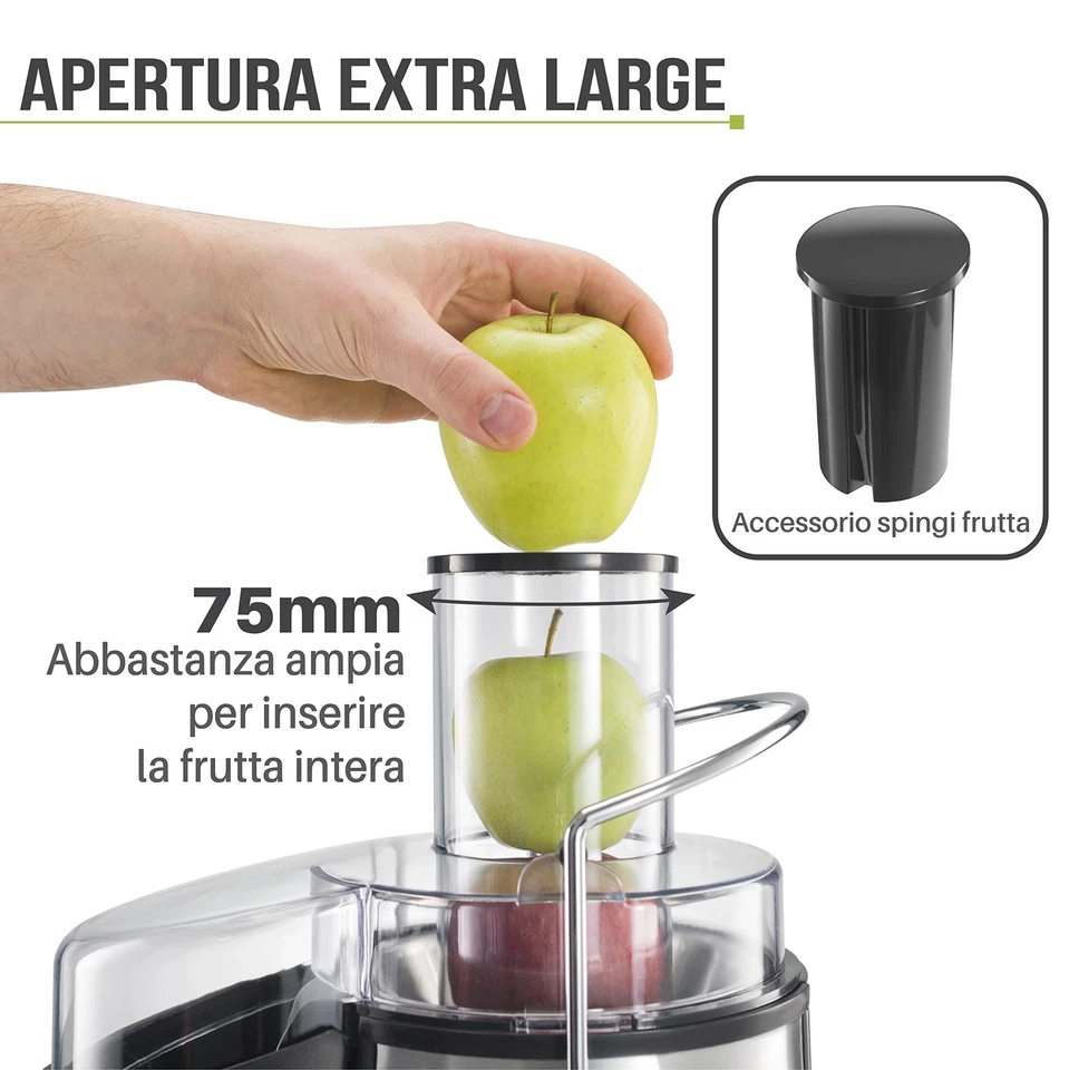 ✅Centrifuga Frutta e Verdura Professionale 850W Estrattore di Succhi Rigeneranti - Immagine 4 di 4
