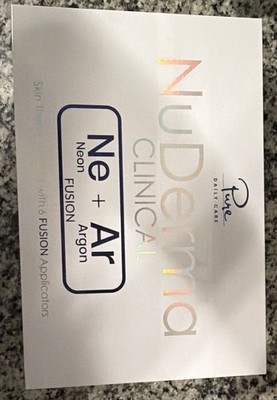 NuDerma Pure Daily Care Neon + Argon Skin Therapy Wand w/ 6 Fusion Applicators