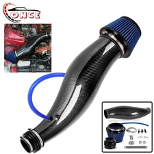 For 1992-2000 Honda Civic EK EG Real Carbon Fiber + ABS Cold Air Intake Pipe Kit