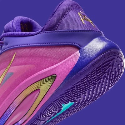 Nike A'One A'ja Wilson Purple Gold Shoes Basketball FZ8605-500