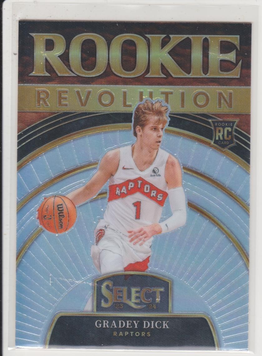 GRADEY DICK 2023-24 SELECT RC ROOKIE REVOLUTION SILVER PRIZM *TS
