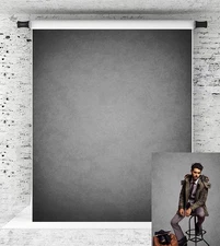 5x7ft Grey Backdrop for Headshots Gray Portrait Photography Fabric Props