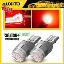 7443 Red Led Brake Tail Parking Stop Light Bulbs Super Bright 7440 7444 110set