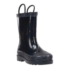 Western Chief Kids Waterproof Rubber Classic Rain Boot with Pull Handles, Bl...