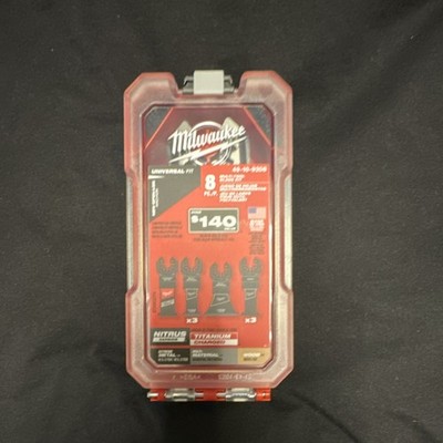 Milwaukee Universal Fit Titanium Oscillating Multi-Tool Blade Kit 8pc 49-10-9208