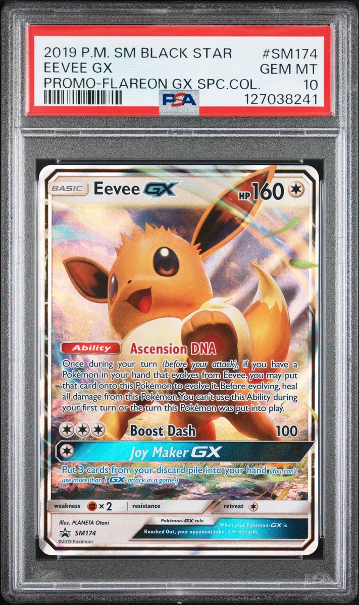 ポケモンカード Eevee-GX 2019 Gem Mint 10 GEM MINT 10 EEVEE GX Pokemon Tag Team All Stars SM12a 188/173