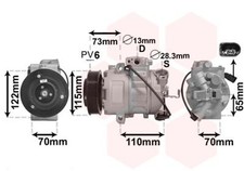 VAN WEZEL Kompressor Klima Klimaanlage Klimakompressor 7600K018