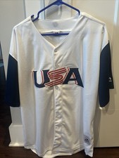 Authentic Majestic Team USA 2017 World Baseball Classic home Jersey L