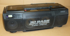Hitachi CX-W500E Ghetto Blaster CD Cassette Radio Boombox FAULTY