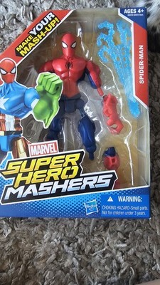NEW Marvel Super Hero Mashers Spider-Man 2013 Mix Match Parts Create Mash-Up