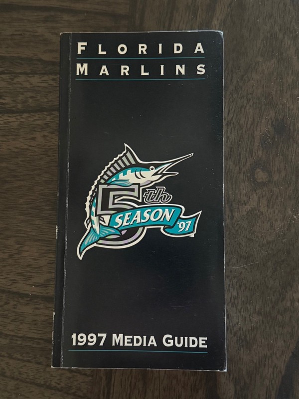 Florida Marlins 1997 Media Guide - World Champion season