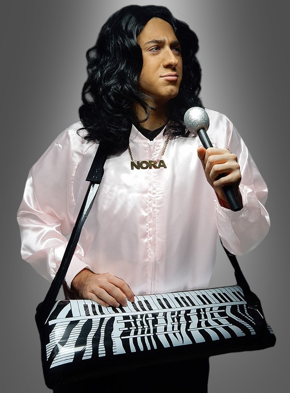 Set Disfraz Años 80 Cantante Thomas para Pop Dúo Disfraz con Cadena NORA 4 Piezas