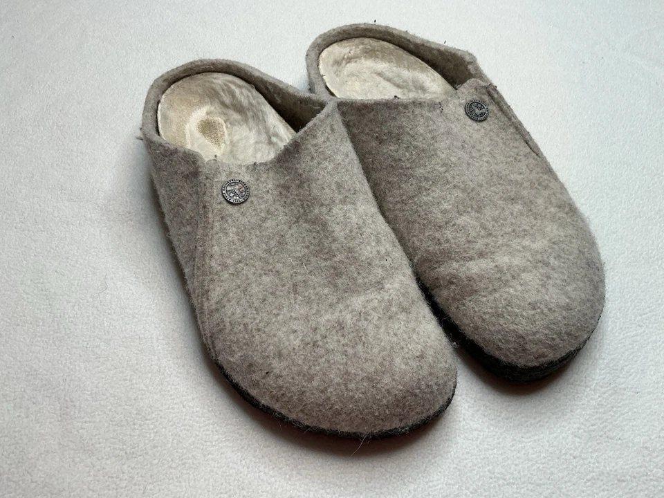 Zueco de mula BIRKENSTOCK para mujer 37 6 Zermatt lana de oveja fieltro toboganes Foto 4 de 4