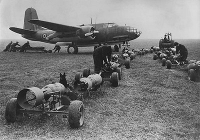 Douglas DB 7 Boston attack light bomber of No 88 Squadron Royal Ai- Old Photo