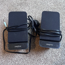Creative A60 Wired 2.0 Computer Speakers, Black, 3.5mm Jack, Volume Control