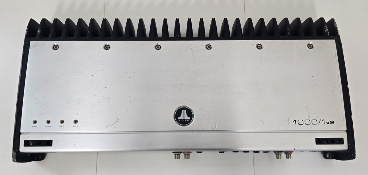 JL Audio 1000/1v2 Mono Car Audio Amplifier 1000W RMS Silver Hi End