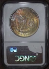 1878 CC Morgan Dollar - NGC MS62 Rainbow Toned Reverse - Original #528
