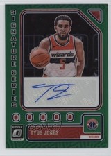 2023-24 Panini Donruss Optic Signature Series Green Prizm Tyus Jones Auto 1rr2