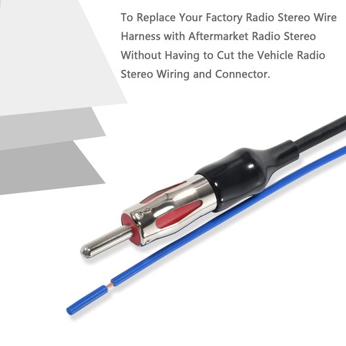 Vehicle Radio Stereo Wire Harness with Antenna Connector Adapter Fit Honda Fi... - Picture 5 of 7