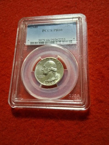 1940 US Washington Quarter, PCGS PR66 Silver Proof Coin